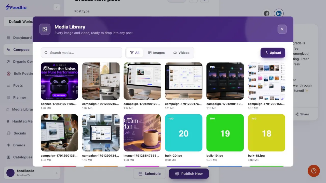 Screenshot: Pick from your library