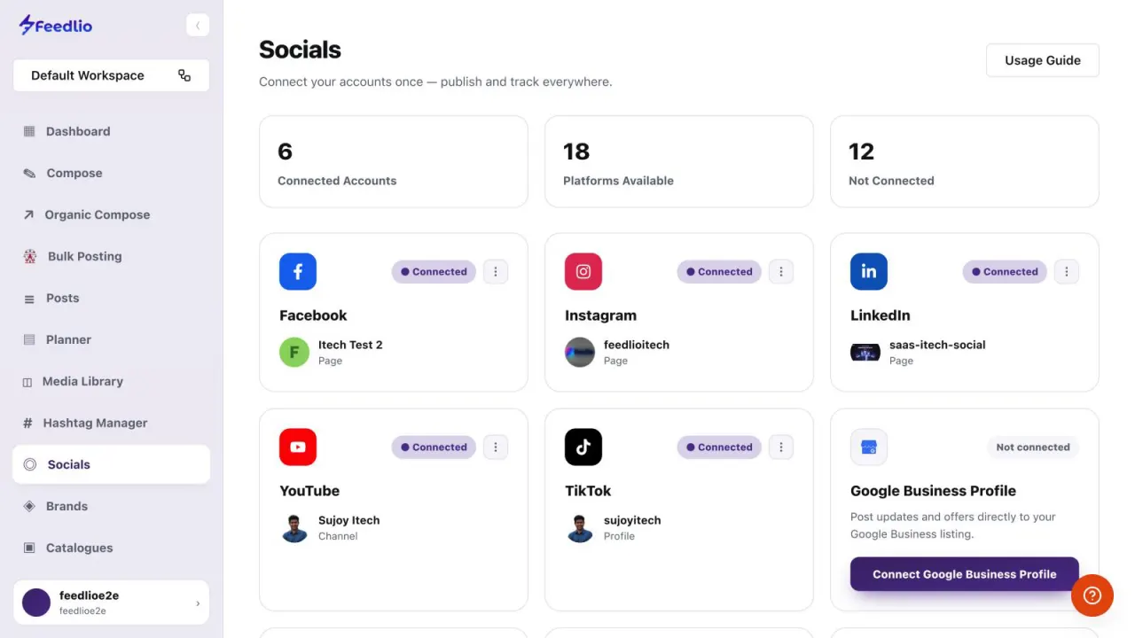 Screenshot: Follow the Usage Guide